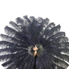 Custom colors Advanced 180 DEGREE FULL OPEN XL 2 layers Ostrich Feather Fan 34"x 68"