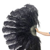 Custom colors Advanced 180 DEGREE FULL OPEN XL 2 layers Ostrich Feather Fan 34"x 68"