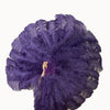 Advanced Blackberry XL 2 Layers Ostrich Feather Fan 34"x 60"