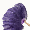 Advanced Blackberry XL 2 Layers Ostrich Feather Fan 34"x 60"