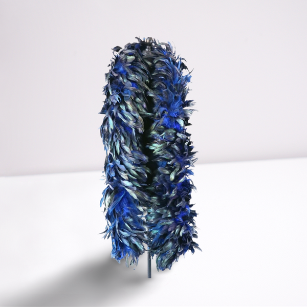 Blue Lightweight Coque Schlappen feathers Boa