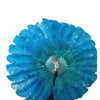 CUSTOM U/D MIX COLOR 180 DEGREE FULL OPEN 2 LAYERS OSTRICH FEATHER FAN "30"X 60"