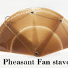 Color Set of 4 of Pheasant Fan staves 6" (15.5 cm ) long & Hardware Assembly Kit.