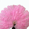 Bright Pink Advanced XL 2 Layers Ostrich Feather Fan 34"x 60"