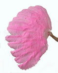 Load image into Gallery viewer, Bright Pink Advanced XL 2 Layers Ostrich Feather Fan 34"x 60"
