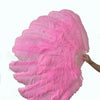 Bright Pink Advanced XL 2 Layers Ostrich Feather Fan 34"x 60"