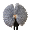 Custom color Professional 4 Layers  Ostrich Feather Fan 35"x 67"