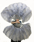 Load image into Gallery viewer, A pair Custom color Single layer Beginner’s Ostrich Feather Fan
