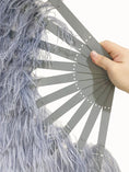 Load image into Gallery viewer, A pair Custom color Single layer Beginner’s Ostrich Feather Fan
