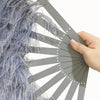 A pair Custom color Single layer Beginner’s Ostrich Feather Fan