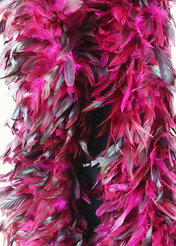 Hot pink Lightweight Coque Schlappen feathers Boa