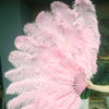 Light Pink Advanced XL 2 Layers Ostrich Feather Fan 34"x 60"