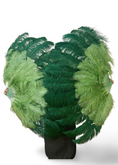 Load image into Gallery viewer, Custom U/D Color XL 2 Layers Ostrich Feather Fan 34"x60"
