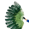 Custom U/D Color XL 2 Layers Ostrich Feather Fan 34"x60"