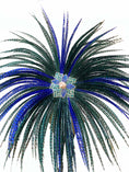 Load image into Gallery viewer, Custom color artistic huge Tall Pheasant Feather fan 38"x 80"
