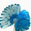 Custom Mix color Professional 3 Layers Ostrich Feather Fan 34"x 65"