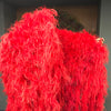 Custom color Waterfall Fan Ostrich Feathers Boa Fan 42"x 78"