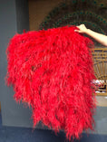 Load image into Gallery viewer, Custom color Waterfall Fan Ostrich Feathers Boa Fan 42"x 78"
