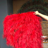 Custom color Waterfall Fan Ostrich Feathers Boa Fan 42"x 78"