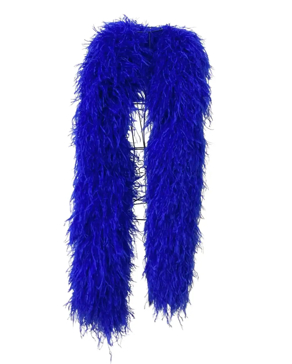 Luxuriou Royal blue 25 Ply Ostrich Feather Boa - hotfans
