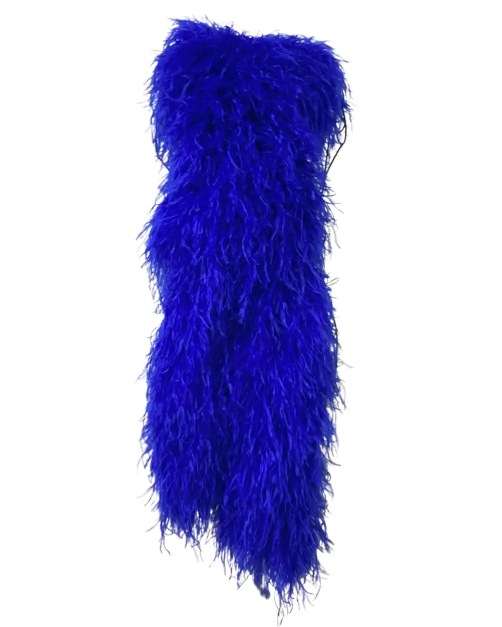 Luxuriou Royal blue 25 Ply Ostrich Feather Boa - hotfans