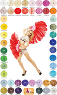 Load image into Gallery viewer, A pair Custom color Single layer Beginner’s Ostrich Feather Fan
