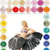 Custom color Single layer Beginner’s Ostrich Feather Fan 25"x 45"