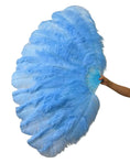 Load image into Gallery viewer, Professional Triple Layers Ostrich Feather Fan 32"x 54"
