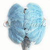 A pair Custom color Single layer Beginner’s Ostrich Feather Fan