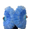 Beginner sky blue Marabou & Ostrich Feather fan 21"x 38"