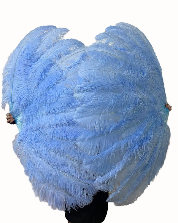 Custom colors Advanced XL 2 Layers Ostrich Feather Fan 34