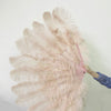 Desert sand Advanced XL 2 Layers Ostrich Feather Fan 34''x 60''