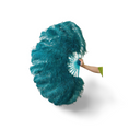 Load image into Gallery viewer, single layer Ostrich Feather Fan Full open 180 degree 25"x 50"
