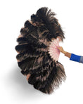 Load image into Gallery viewer, single layer Double side Ostrich Feather Fan 25"x 47"
