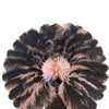 single layer Double side Ostrich Feather Fan 25"x 47"