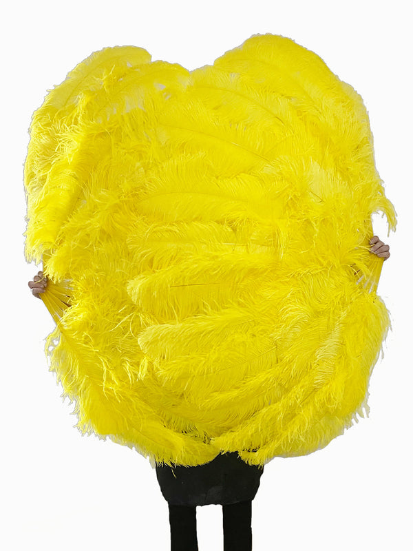 Custom colors Advanced XL 2 Layers Ostrich Feather Fan 34