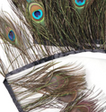 Load image into Gallery viewer, Peacock Eye Trim Fringe
