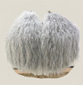 Load image into Gallery viewer, Burlesque Fluffy light grey Waterfall Fan Ostrich Feathers Boa Fan 42"x 71".
