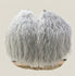 Burlesque Fluffy gris claro Abanico en cascada Plumas de avestruz Abanico Boa 42 "x 71".