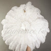 White Tribute 360 degree ostrich feather Backpiece.