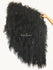 Abanico de cascada negro esponjoso burlesco Boa de plumas de avestruz 42 &quot;x 78&quot;.