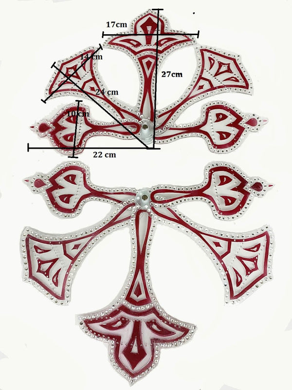 2 набора специальных палок для веера с фазанами класса люкс с кристаллами и комплектом фурнитуры.