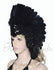 Schwarze Feder Pailletten Krone Las Vegas Tänzerin Showgirl Kopfbedeckung Kopfschmuck.