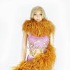 20 ply topaz Luxury Ostrich Feather Boa 71"long (180 cm).