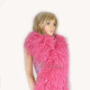 20 ply Coral red Luxury Ostrich Feather Boa 71"long (180 cm).