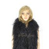 20 ply Black Luxury Ostrich Feather Boa 71"long (180 cm).