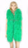 Boa di piume di struzzo di lusso a 20 strati verde smeraldo lungo 71 cm.