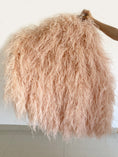 Load image into Gallery viewer, Burlesque Fluffy Desert sand  Waterfall Fan Ostrich Feathers 3 ply Boa Fan 42"x 78".
