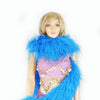 20 ply turquoise Luxury Ostrich Feather Boa 71"long (180 cm).