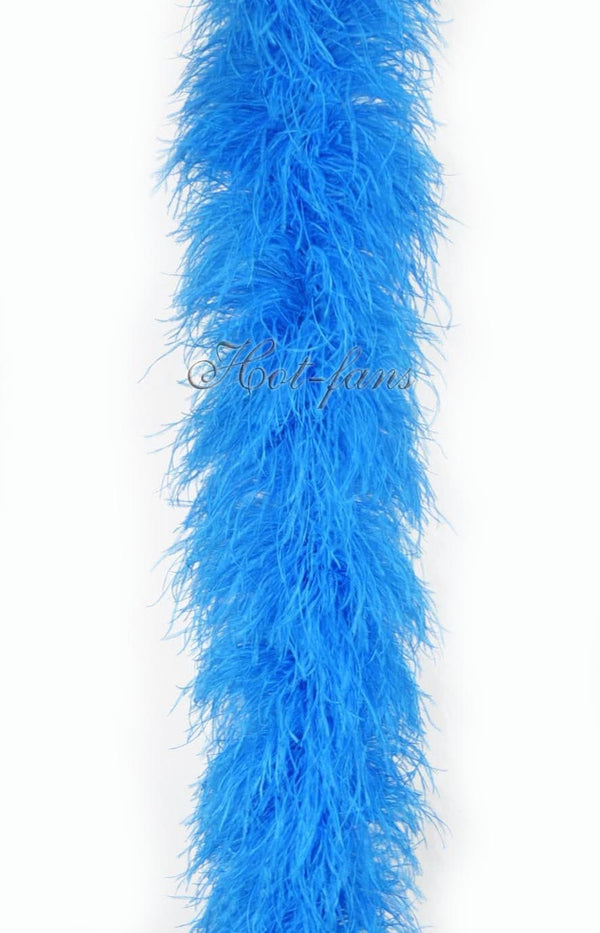 20 ply turquoise Luxury Ostrich Feather Boa 71